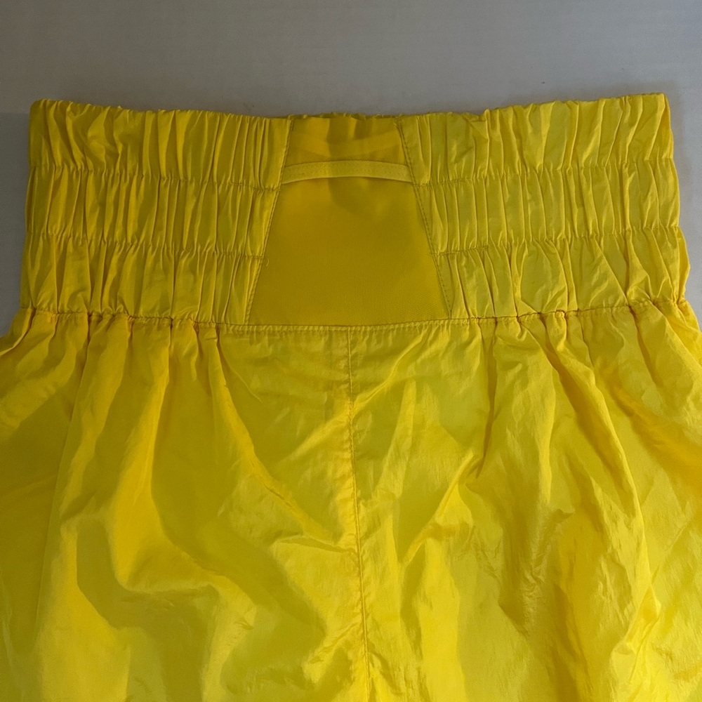 Free People FP Movement yellow high waist The Way Home shorts medium M - Picture 5 of 11